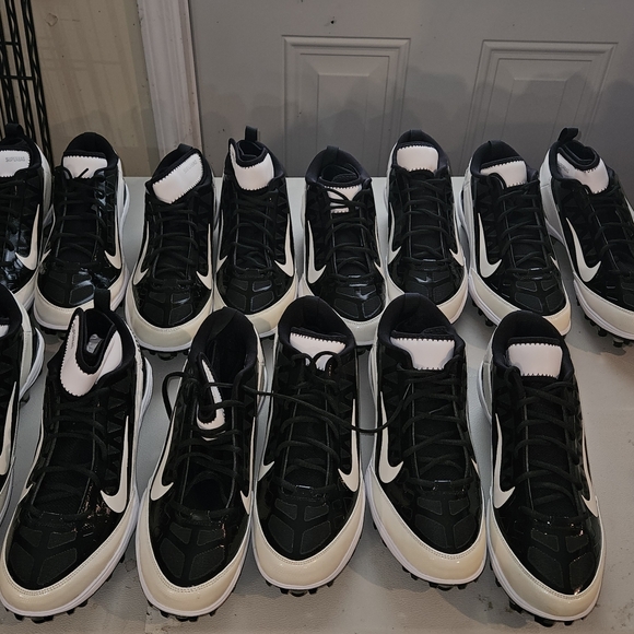 +Nike Air Zoom Super Bad 3 TD Men Football Cleats Black White NWOB Various Sizes - Picture 7 of 7